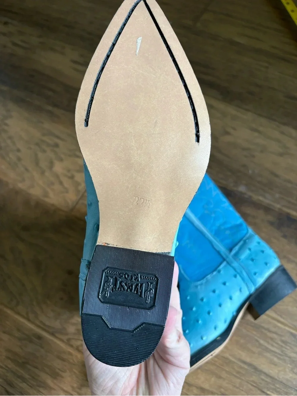 Kids Bright Turquoise Cowboy Boots - Youth Western Style